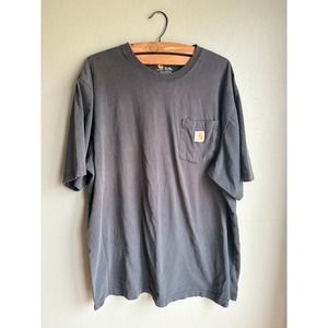 Carhartt Mens‎ Loose Fit Heavyweight Short-Sleeve Pocket T-Shirt Black XL